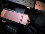 Microtech Exocet D/E Black Aluminum Body w/ PVD Rose Gold Hardware and Plain Edge Blade (1.9") 157-1PVDRGS