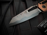 Marfione Select MSI RAM-LOK Folder Stonewashed Copper Body and Bronzed Accents/DLC Double Vapor Blast Hardware w/ Baker Forge Coppermai Damascus Plain Edge Blade (3.75") 210-16FRMS1