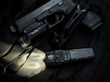 Microtech x SureFire Collab Stiletto Pro II Flashlight DLC Aluminum Body 198-DLC