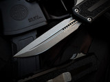 Microtech Scarab II D/E-S Black Aluminum Body w/ Apocalyptic Stonewashed Edge Blade (3.9") 1180-10AP