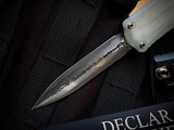 Marfione Custom Hera II Mini Black Hefted Alloy and Jade G10 Body w/ Hatori Cowry-Y Damascus Plain Edge Blade (2.9") 1702M-16JGBBKBZ-MCK