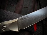 Microtech 6.125" Boning Knife Ivory G10 Handles and Titanium Bolster w/ M390MK Stonewashed Blade (6.125") 3100B-10IV