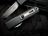 Microtech UTX-85 T/E Gen IV Black Aluminum Body w/ M390MK Stonewashed Plain Edge Blade (3.1") 12334-10