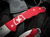 Victorinox Evoke Alox Lock Back Folder Red Body w/ Plain Edge Beadblast Blade (3.87") 0.9415.D20