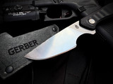 Gerber Downwind Caper Fixed Blade Multi Layer Black/Grey G10 Scales w/ Satin Plain Edge Blade (3.5") 30-001819