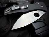 Spyderco Sprint Run Bodacious Carbon Fiber Scales w/ S90V Satin Plain Edge Blade (3.63") C263CFP90V