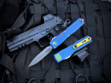 Microtech Ultratech D/E Gen III ZBP Fallout Edition Aluminum Body w/ M390MK Apocalyptic Plain Edge Blade (3.5") 1122-10FOS