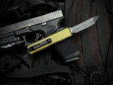 Microtech UTX-85 T/E Gen IV OD Green Aluminum Body w/ M390MK Black Plain Edge Blade (3.1") 12334-1OD