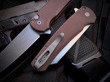 Pro-Tech Malibu Flipper FDE Aluminum Body w/ Magnacut Stonewashed Reverse Tanto Plain Edge Blade (3.5") 5401-FDE