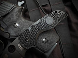 Spyderco Lil Native Folder Black Polymer Lightweight Body w/ CTS BD1N Black DLC Full Serrated Blade (2.42") C230SBBK