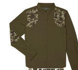 Ball and Buck Active+ Field Shirt in Olive