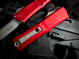 Microtech Combat Troodon T/E Red Aluminum Body w/ M390MK Apocalyptic Plain Edge Blade (3.8") 1144-10APRD