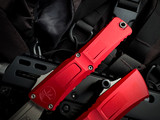 Microtech Combat Troodon T/E Red Aluminum Body w/ M390MK Apocalyptic Plain Edge Blade (3.8") 1144-10APRD