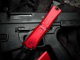 Microtech Combat Troodon T/E Red Aluminum Body w/ M390MK Black Plain Edge Blade (3.8") 1144-1RD