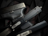 Microtech Dirac D/E Black Aluminum Body w/ M390MK Apocalyptic Plain Edge Blade (2.92") 225-10AP