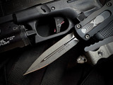 Microtech Dirac D/E Black Aluminum Body w/ M390MK Apocalyptic Plain Edge Blade (2.92") 225-10AP