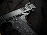 Alpha Foxtrot AF1911-E 4.25" 9mm Pistol Novak-style Sights, Bull Ramped, Matte DLC Black 10rd Handgun 4.25"