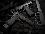 Alpha Foxtrot 1911/2011 Romulus 4.25" 9mm Handgun Matte DLC Finish, Compensated, MOS 4.25" AA39X1CIG-XDBK19-NVC