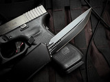 Microtech Scarab II Gen III Executive D/E-S Black Tactical Aluminum Body w/ M390MK Tactical Plain Edge Blade (3.9") 1181-1T