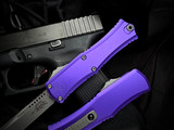 Microtech Hera II Mini S/E Purple Aluminum Body w/ M390MK Apocalyptic Plain Edge Blade (2.9") 1703M-10APPU