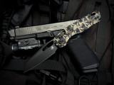 Microtech MSI RAM-LOK S/E Claw Camo Polymer Body w/ M390MK Black Plain Edge Blade (3.75") 210T-1PMCWC-Z4