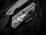 Strider Knives SMF Folder DGG Titanium Body w/ Black Plain Edge Blade
