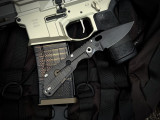Strider Knives SNG Folder OD Green G10 and Flamed Titanium Body w/ PD#1 Black Plain Edge Blade