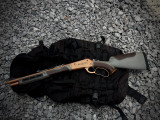 Pedersoli Boarbuster Apocalypse Tactical Lever Action Rifle 45-70 Government 17" Bronze Cerakote Threaded Barrel Cerakote Frame Gray Field Stock