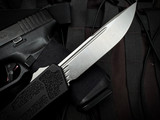 CONSIGNMENT Scarab II S/E Black Aluminum Body w/ M390 Stonewashed Plain Edge Blade (3.9") 278-10
