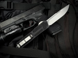 CONSIGNMENT Scarab II S/E Black Aluminum Body w/ M390 Stonewashed Plain Edge Blade (3.9") 278-10