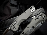 Microtech MSI Mini S/E RAM-LOK Folder Natural Clear Fluted Aluminum Body w/ M390MK Stonewashed Plain Edge Blade (3.5") 210M-10FLNC