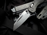 Microtech MSI Mini S/E RAM-LOK Folder Natural Clear Fluted Aluminum Body w/ M390MK Stonewashed Plain Edge Blade (3.5") 210M-10FLNC