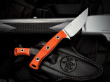 Microtech Knives Akris FIxed Blade Ember G10 Scales w/ M390MK Stonewashed plain Edge Blade (3.7") 95-10EM-1