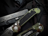 Microtech LUDT T/E Auto Folder Outbreak Aluminum Body w/ M390MK Apocalyptic Plain Edge Blade (3.5") 1136-1OBS