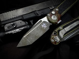Microtech LUDT T/E Auto Folder Outbreak Aluminum Body w/ M390MK Apocalyptic Plain Edge Blade (3.5") 1136-1OBS