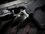 Spyderco Sage 5 Folder Salt Series Grooved Black G10 Body w/ Magnacut Black Plain Edge Blade (3") C123GPBKMCBK