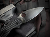 Spyderco Sage 5 Folder Salt Series Grooved Black G10 Body w/ Magnacut Black Plain Edge Blade (3") C123GPBKMCBK