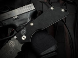 PRE-OWNED Pro-Tech Strider SNG Auto Folder Black G10 and Titanium Body w/ Chad Nichols Damascus Plain Edge Blade (3.5")