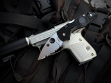 Spyderco Lil Native Black Lightweight FRN Body w/ BD1N Stonewashed Full Serrated Blade (2.42") C230SBK