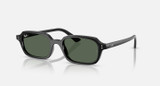 Ray-Ban Zuri Sunglasses Polished Black Frame w/ Dark Green Lenses RB4455 667771 52-19