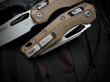 Microtech MSI S/E RAM-LOK Folder Dark Earth Polymer Body w/ M390MK Apocalyptic Plain Edge Blade (3.9") 210T-10APPMDE