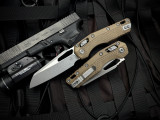 Microtech MSI S/E RAM-LOK Folder Dark Earth Polymer Body w/ M390MK Apocalyptic Plain Edge Blade (3.9") 210T-10APPMDE