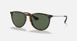 Ray-Ban Erika Sunglasses Polished Light Havana Frame w/ G-15 Green Lenses RB4171 710/71 54-18