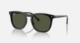Ray-Ban RB2210 Sunglasses Polished Black Frame w/ Green Lenses RB2210 901/31 53-21