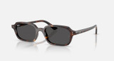 Ray-Ban Zuri Sunglasses Polished Havana Frame w/ Dark Grey Lenses RB4455 135987 52-19