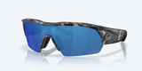 Costa Pilothouse Pro Sunglasses Deep Water Camo Frame w/ Blue Mirror Polarized Polycarbonate Lenses 6S9137 913709 35-135