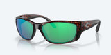 Costa Fisch Sunglasses Tortoise Frame w/ Green Mirror Polarized Glass FS 10 OGMGLP