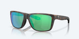 Costa Broadbill II Matte Tortoise Frame w/ Green Mirror Polarized Glass Lenses 6S9120 912009 58-15