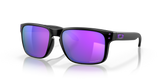 Oakley Holbrook Sunglasses Matte Black Frame w/ Prizm Violet Lenses OO9102-K655
