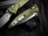 Microtech Socom Delta S/E RAM-LOK Folder OD Green Aluminum Body w/ M390MK Stonewashed Plain Edge Blade (3.8") 159RL-10OD